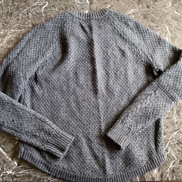 Madewell Small Knit Pullover Wool Alpaca Blend Gra - Picture 6 of 8